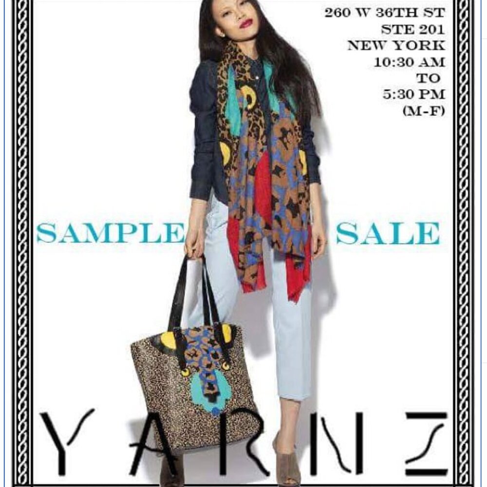 Yarnz Multicolour Multiprint Maximalist Lightweight Cashmere Blanket Scarf